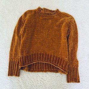 Super soft, Orange knit sweater, size M